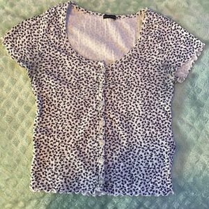 Brandy Melville Zelly Ruffle Top